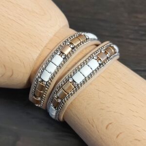 Stella & Dot Tan Wrap Bracelet